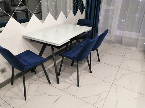 Стул на металлокаркасе Челси К крутящийся бирюзовый / черный фото покупателя 152