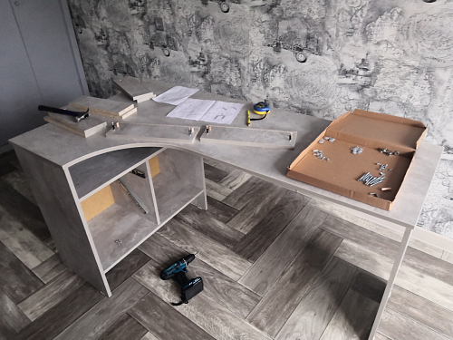 Письменный стол СПм-25 правый белый фото покупателя 52