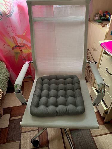 Компьютерное кресло Reus белая сетка / хром фото покупателя 52