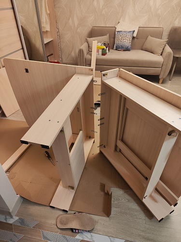 Стол обеденный раздвижной СтК7 дуб молочный фото покупателя 96