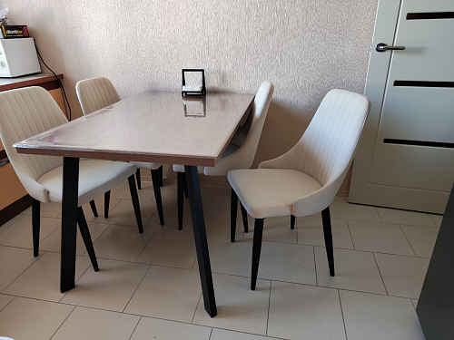 Стул на металлокаркасе Kora dark gray / black фото покупателя 44