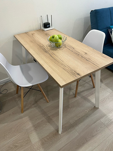 Стол Тринити Лофт 120 25 мм черный матовый / юта фото покупателя 197