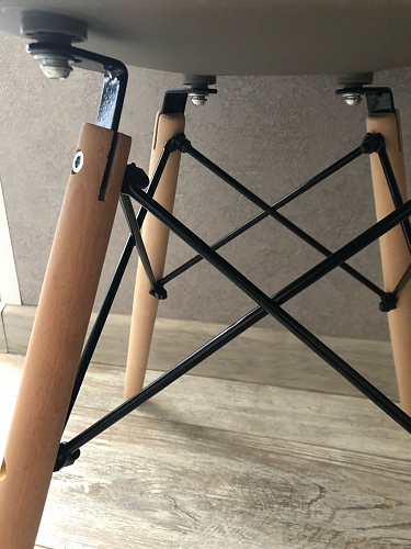 Стул Cindy Eames mod. 001 khaki / natural фото покупателя 421