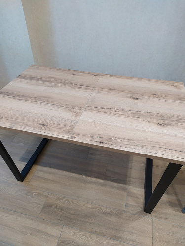 Деревянный стол Лота Лофт 140х80 дуб крафт табачный / черный матовый фото покупателя 477