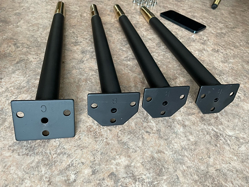 Стул на металлокаркасе Gabi 1 light purple / black / gold фото покупателя 37