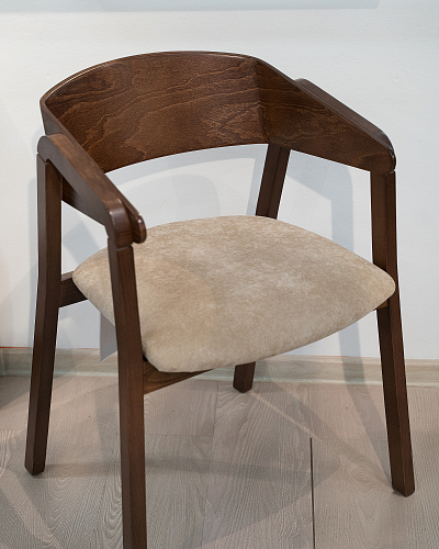 Деревянный стул Dalia noce блю из шоурума 4