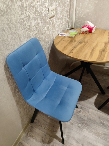 Стул на металлокаркасе Чилли бирюзовый / черный фото покупателя 1099