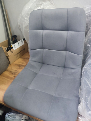 Стул на металлокаркасе Чилли светло-серый / белый каркас фото покупателя 472