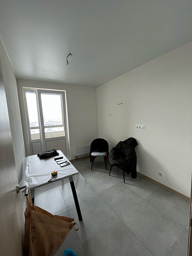 Стол Тринити Лофт 120 32 мм бетон / черный матовый фото покупателя 44