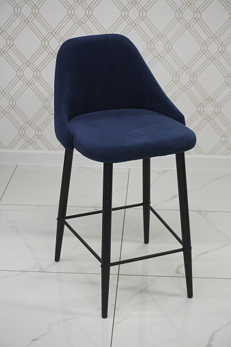 Барный стул Джама темно-синий / черный матовый из шоурума 2