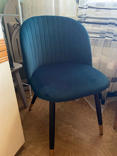 Стул на металлокаркасе Gabi gray / black фото покупателя 206