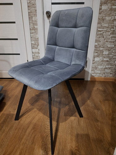 Стул на металлокаркасе Чилли черный / зеленый фото покупателя 899