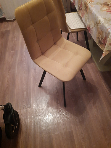 Стул на металлокаркасе Чилли зеленый / черный фото покупателя 974