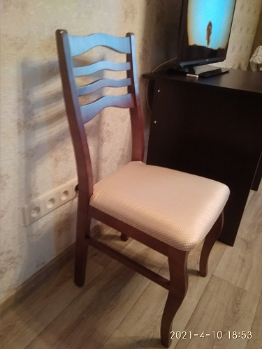 Деревянный стул Амадиу камелия ромб / орех фото покупателя 10