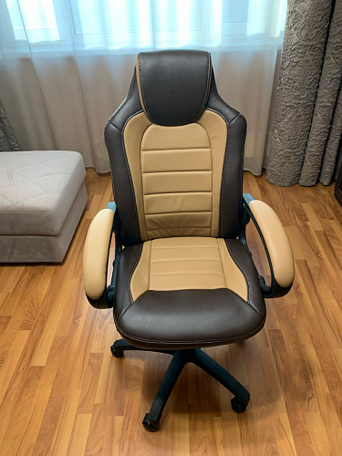 Компьютерное кресло Kadis коричневое / бежевое фото покупателя 5