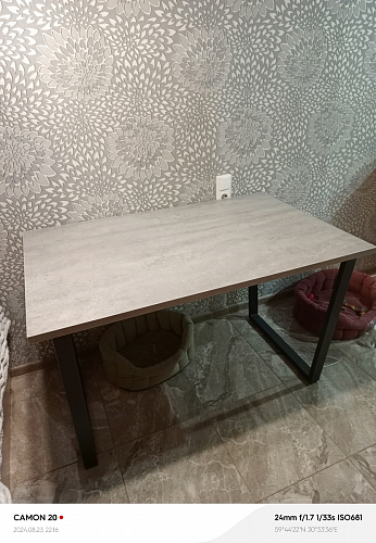 Деревянный стол Лота Лофт 120x75 дуб крафт табачный / черный матовый фото покупателя 791