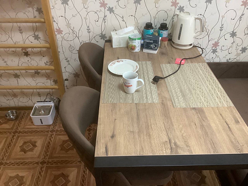 Стол Центавр дуб галифакс / черный матовый фото покупателя 82