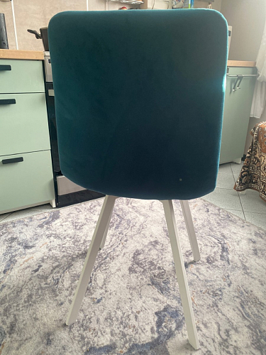 Стул на металлокаркасе Чилли серый велюр / черный фото покупателя 419