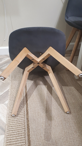 Деревянный стул Bonuss light gray / wood фото покупателя 182