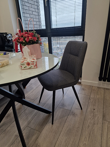 Комплект поворотных стульев Texas 1 светло-серый / черный 4 шт фото покупателя 3