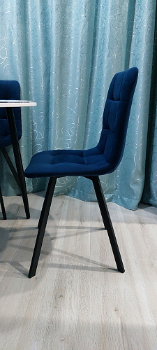 Стул на металлокаркасе Чилли горчичный / черный фото покупателя 1222