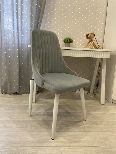 Стул на металлокаркасе Kora light purple / black фото покупателя 416