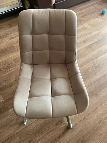 Стул на металлокаркасе Челси К крутящийся темно-серый / черный фото покупателя 71