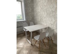 Деревянный стол Лота Лофт 120(160)х75 черный матовый / бетон светлый фото покупателя 667