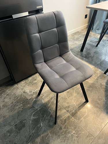 Стул на металлокаркасе Чилли черный / зеленый фото покупателя 989