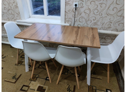 Стол Тринити Лофт 120 32 мм бетон / черный матовый фото покупателя 614