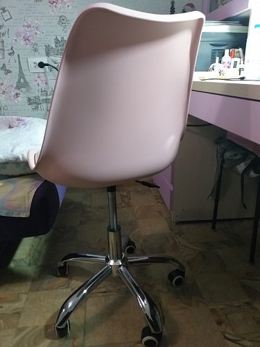 Компьютерное кресло Kolin с подушкой clear / white фото покупателя 4