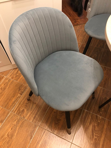 Стул на металлокаркасе Gabi 1 light purple / black фото покупателя 689