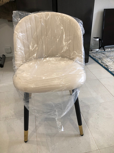 Стул на металлокаркасе Gabi 1 beige / black фото покупателя 372