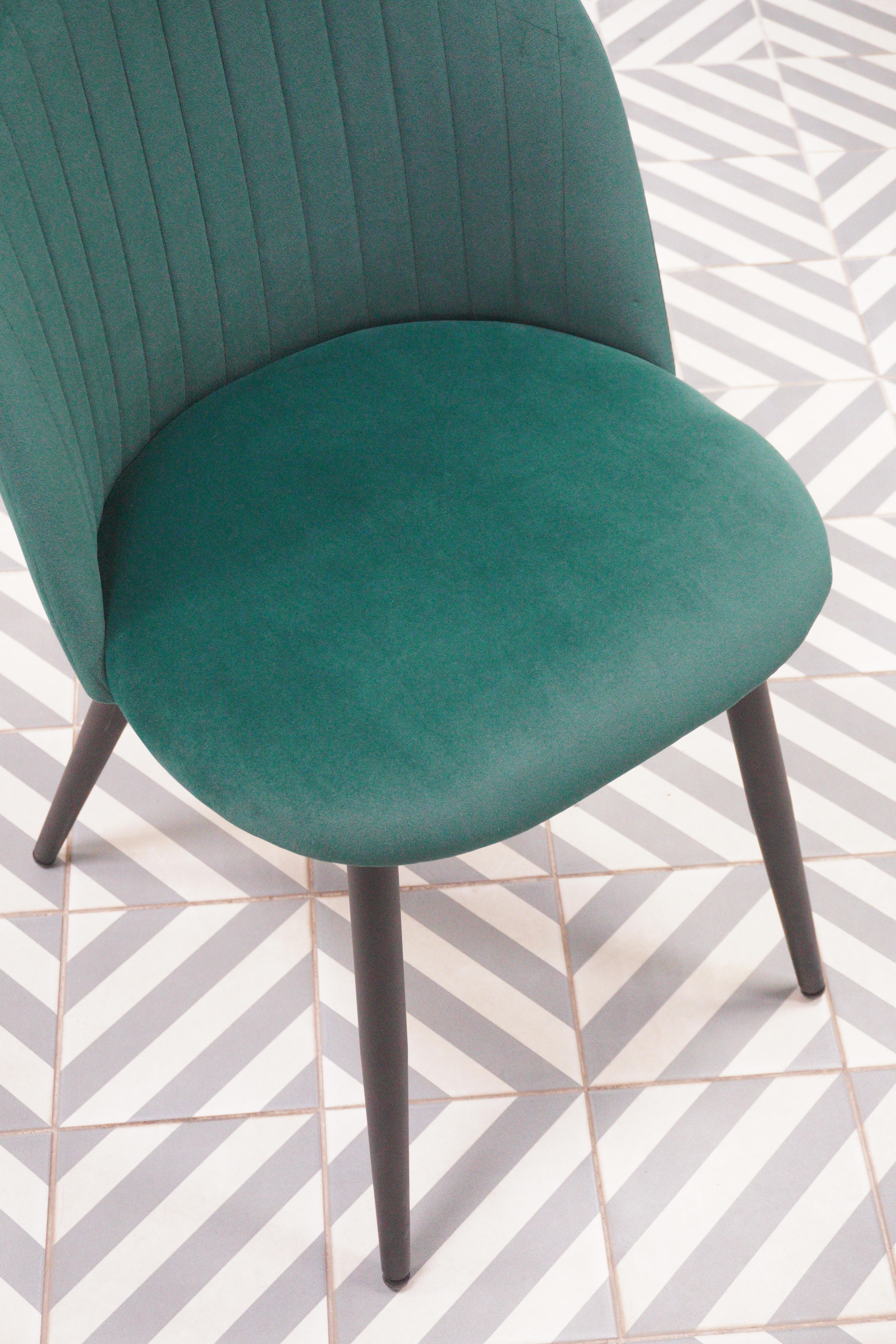 Стул на металлокаркасе Gabi 1 gray / black из шоурума 7