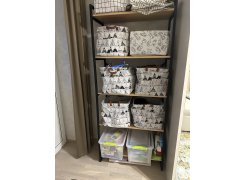 Стеллаж Бервин 5 коричневый / каркас черный фото покупателя 2