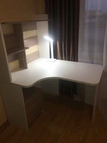 Стол компьютерный с надстройкой 120 х 100 см угловой нельсон правый фото покупателя 2