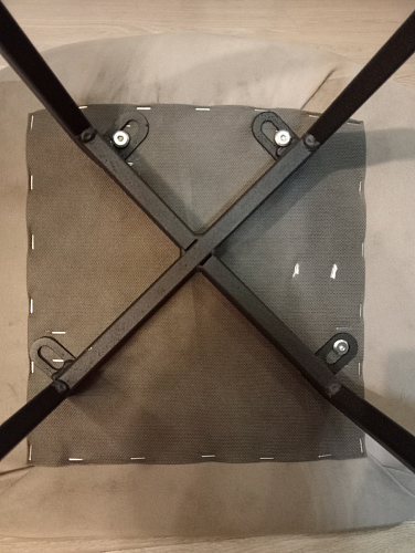 Стул на металлокаркасе Чилли К кирпичный / черный фото покупателя 301