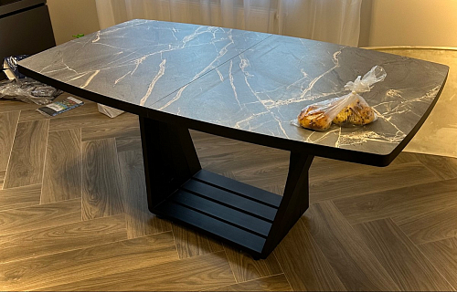 Стол на тумбе Эудес черный фото покупателя 2