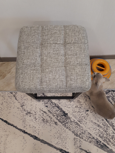 Барный стул Лофт ткань канди грей / черный матовый фото покупателя 321