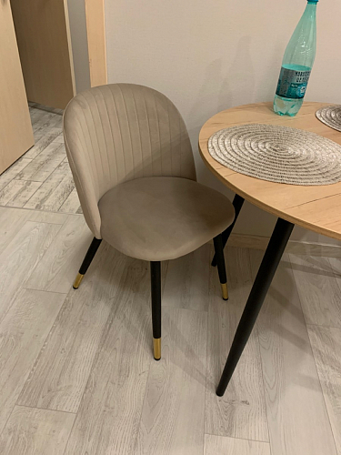 Стул на металлокаркасе Gabi 1 light purple / black фото покупателя 671