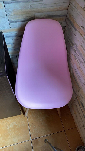 Пластиковый стул Eames PC-015 серо-голубой / дерево фото покупателя 440