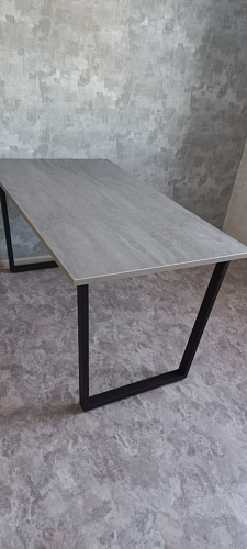 Деревянный стол Лота Лофт 140х80 черный матовый / бетон светлый фото покупателя 374