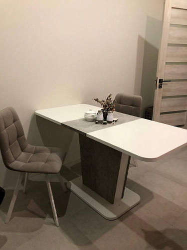 Стул на металлокаркасе Чилли черный / зеленый фото покупателя 845