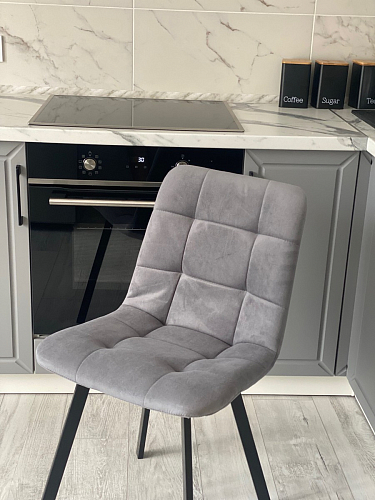 Стул на металлокаркасе Чилли К черный / зеленый фото покупателя 560