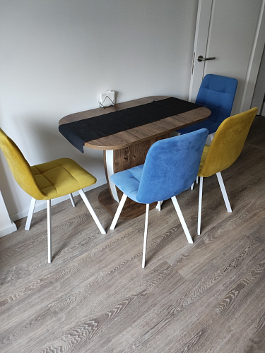 Стул на металлокаркасе Чилли бирюзовый / черный фото покупателя 937