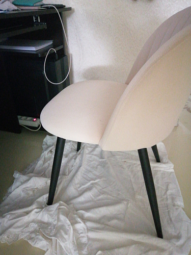 Стул на металлокаркасе Gabi 1 темно-серый / черный фото покупателя 124