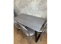 Стол Лота Лофт 140 25 мм юта / белый матовый фото покупателя 642