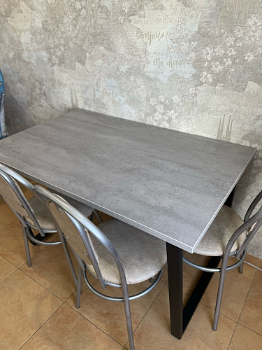 Деревянный стол Лота Лофт 120х75 белый матовый / дуб крафт золотой фото покупателя 642