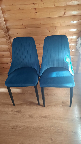 Стул на металлокаркасе Kora light purple / black фото покупателя 308