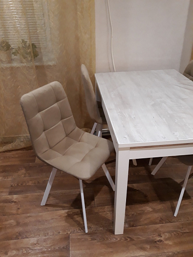 Стул на металлокаркасе Чилли синий / белый фото покупателя 995